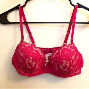 Betsey Johnson Lace Starlet Balconette Bra 34B